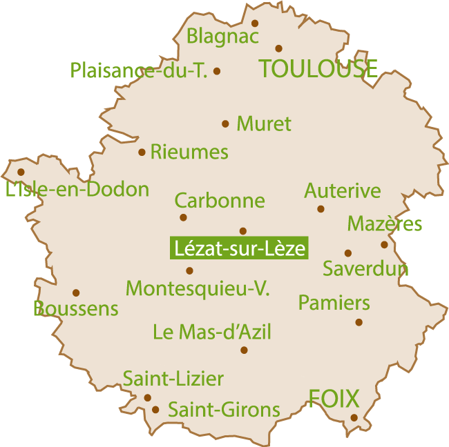 Carte d&rsquo;intervention EGC Entretien Espaces Verts